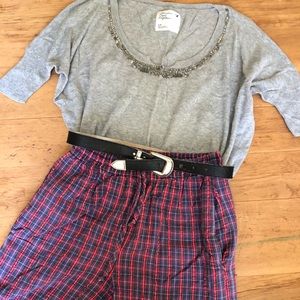 Grey American eagle top